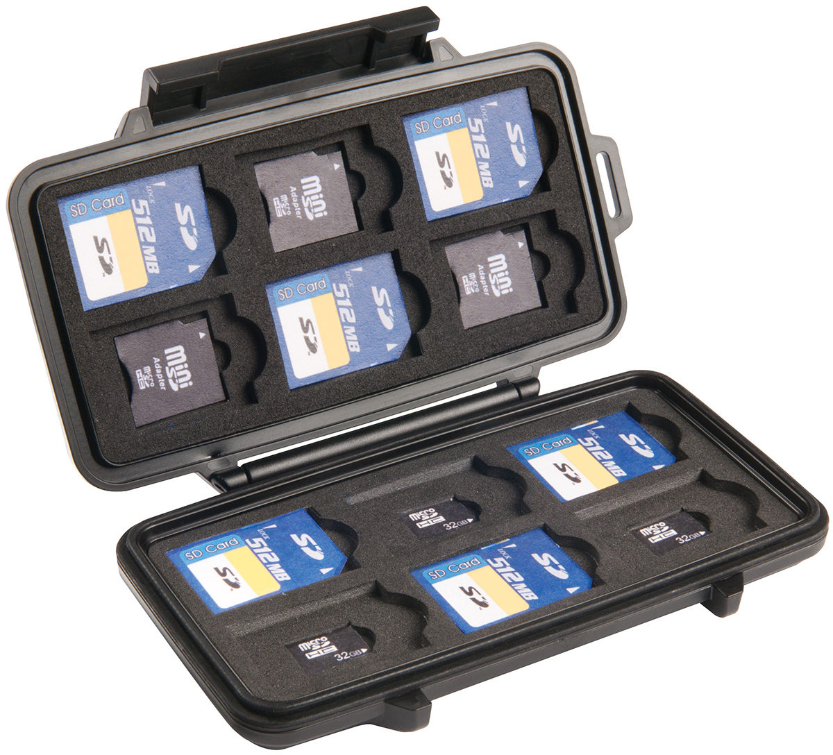 PELI 0915 SD card case zwart voor (micro) SD cards